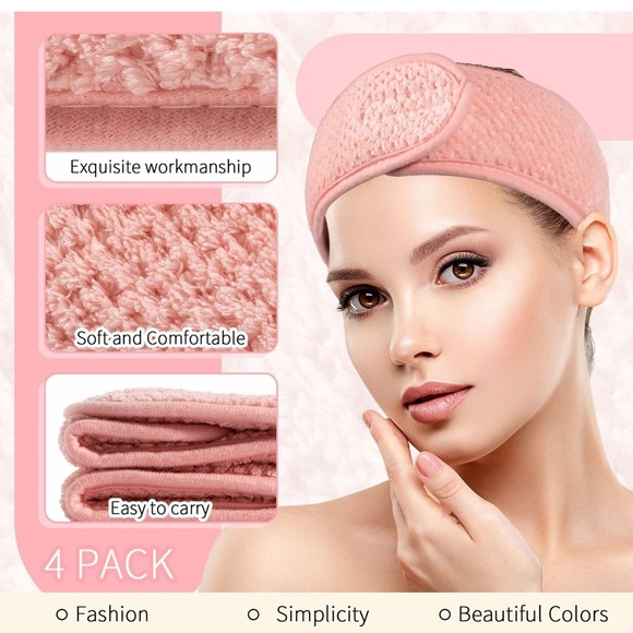 Spa Facial Headband adjustable 3 pack - Picture 4 of 7